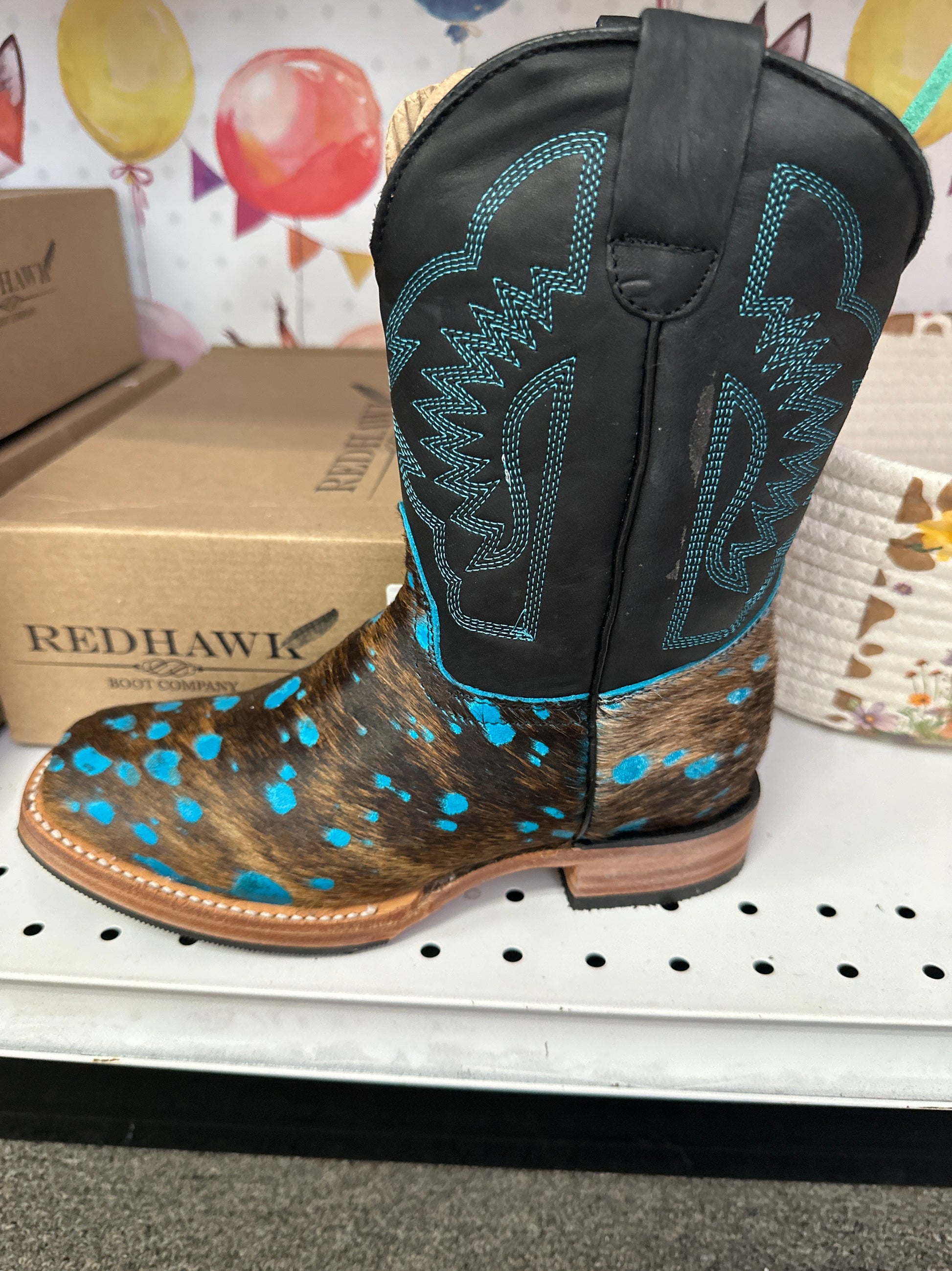 Red Hawk cowhide boots- Kids
