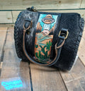 Black Alien UFO purse w/cowhide