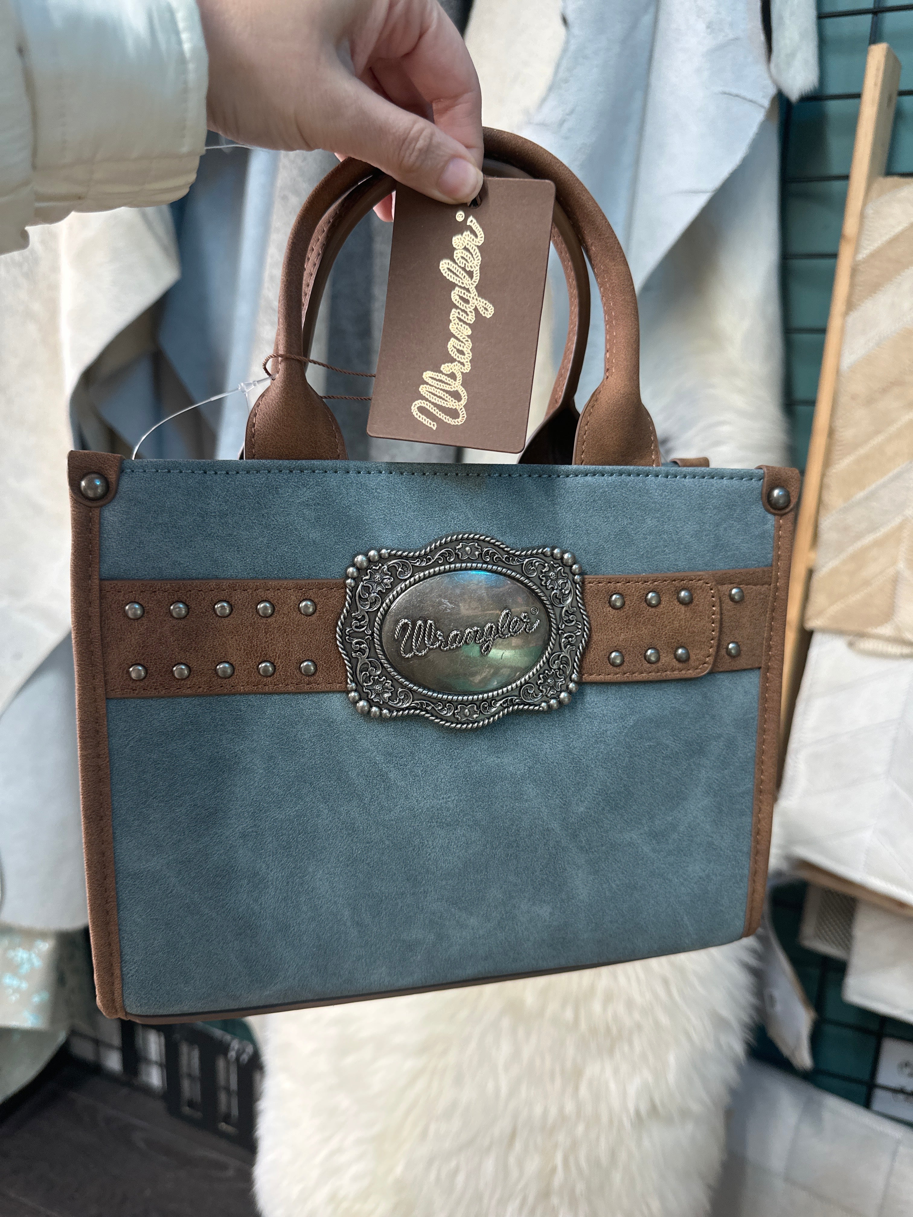 Wrangler Denim Suede Purse