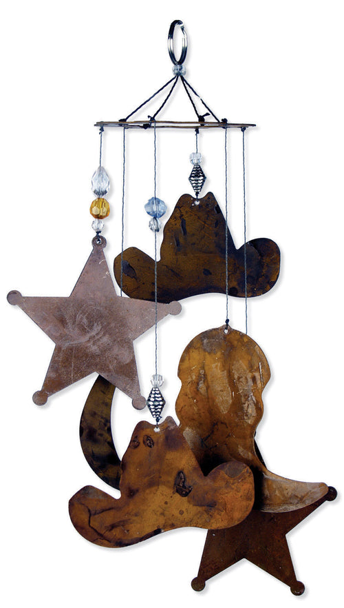 12" Cowboy Western Garden Wind Chime