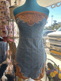 Denim Boot Stitched dress