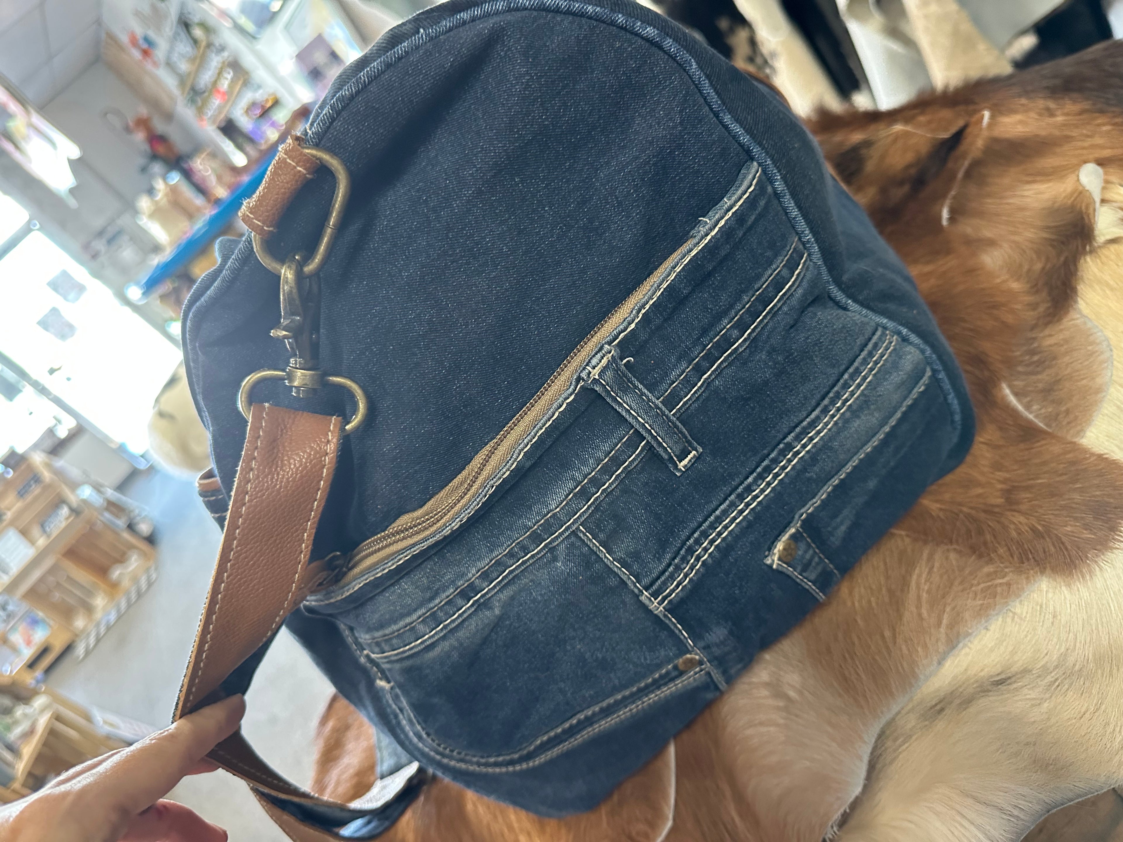 Myra Duffle Bag (Jean Material)
