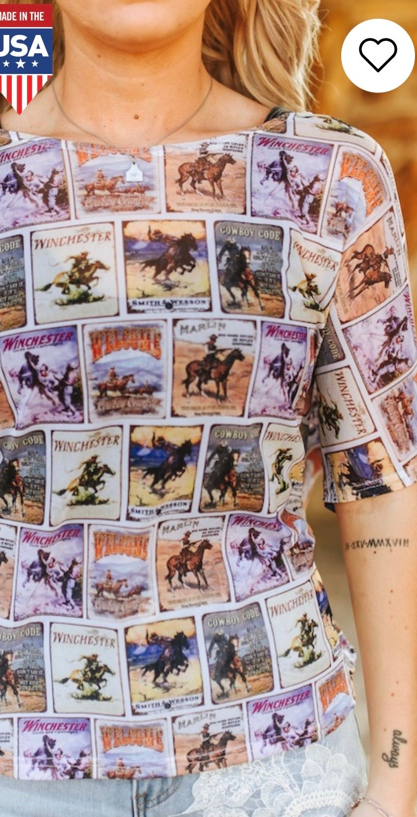 Sheer cowboy shirt