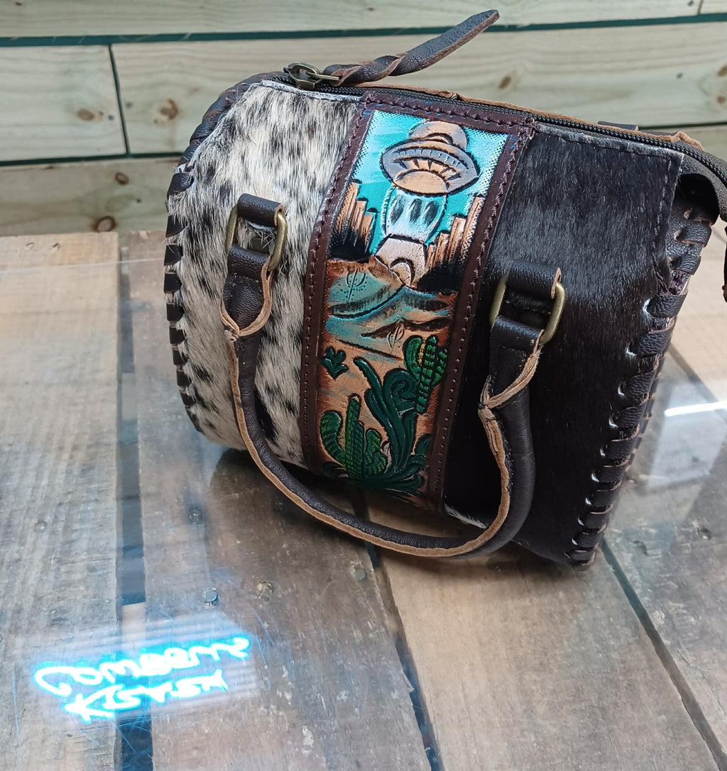 Brown Alien UFO purse