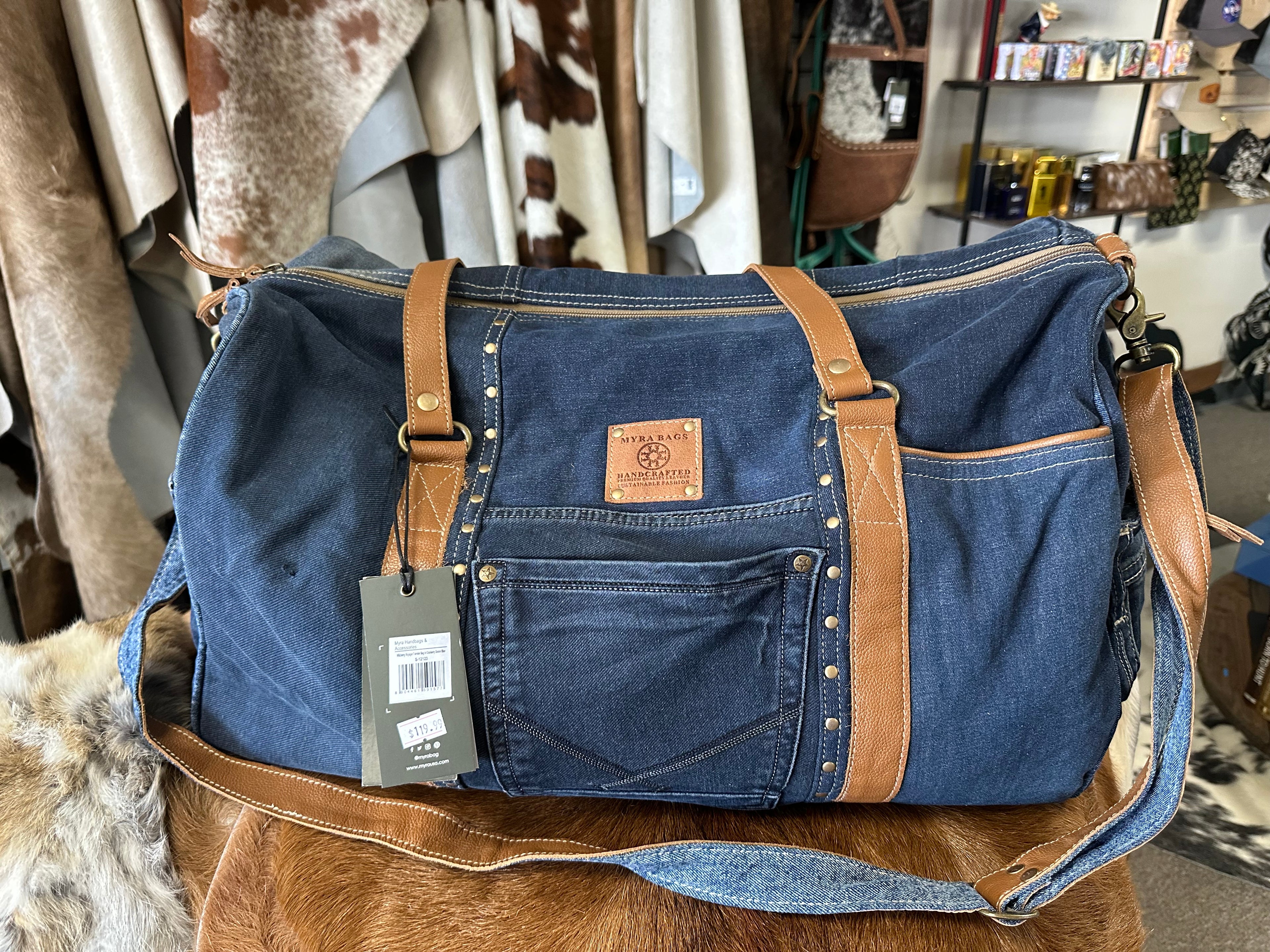 Myra Duffle Bag (Jean Material)