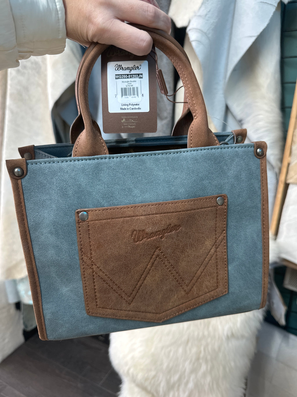 Wrangler Denim Suede Purse