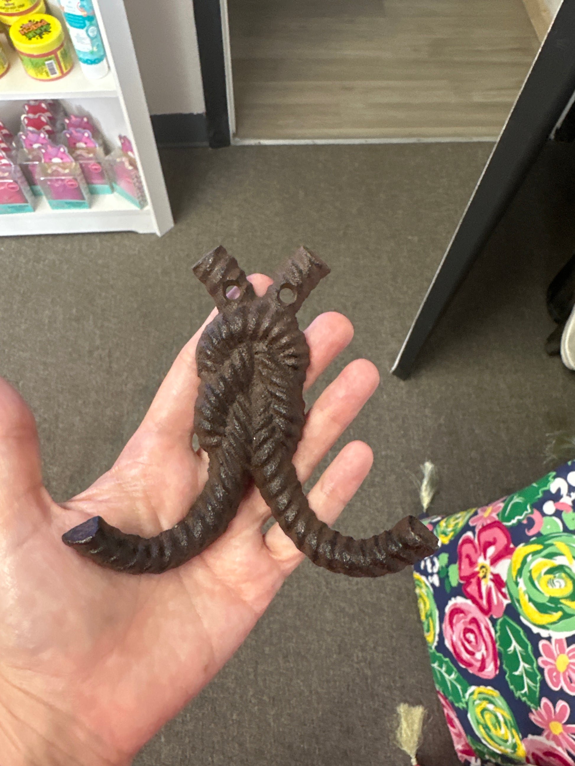 Cast iron knot hook