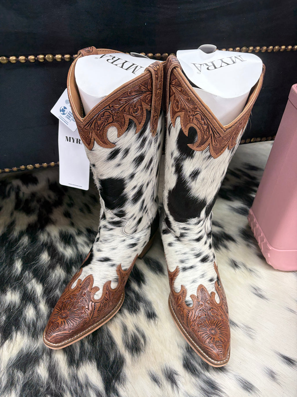 Myra Cowhide boots size 10