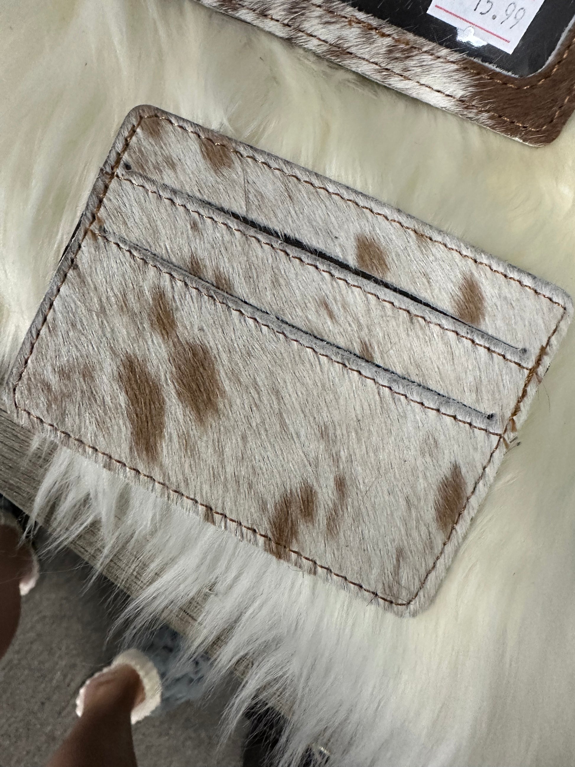Cowhide card holder