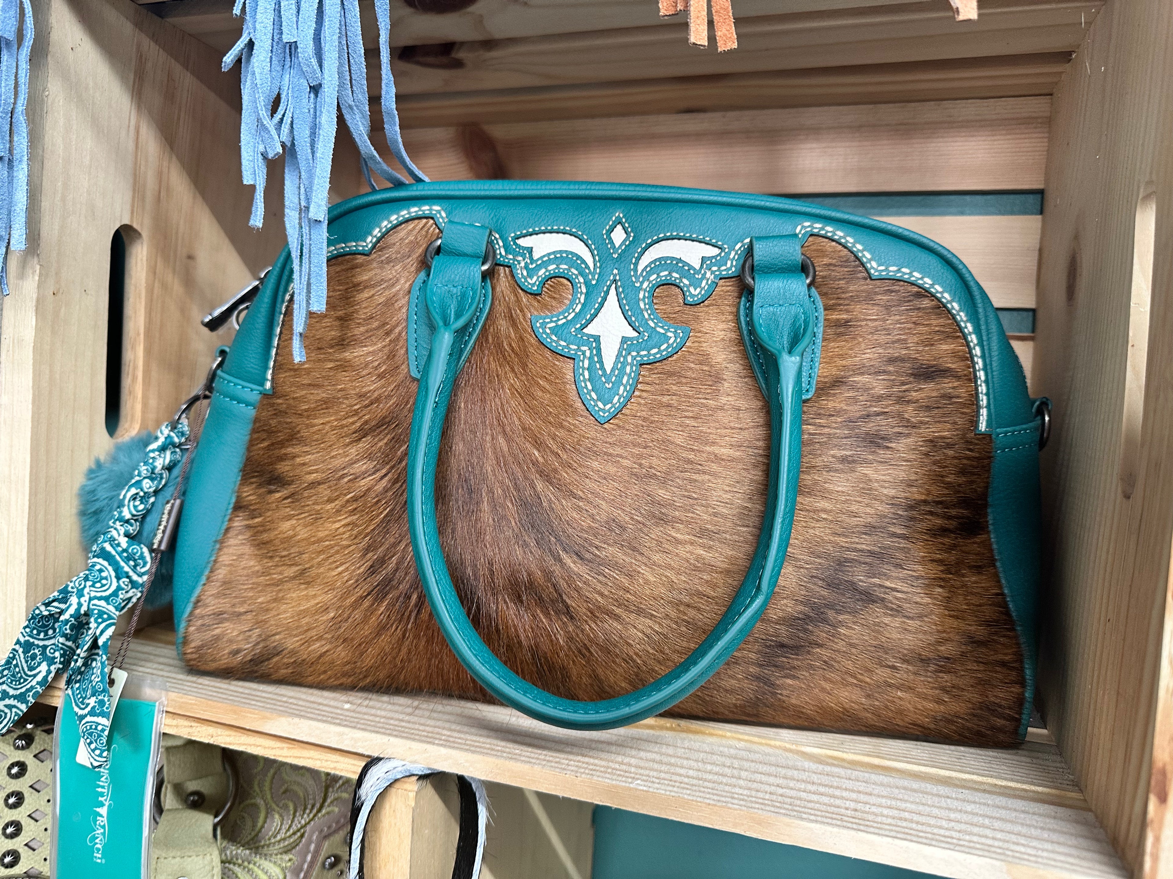 Trinity Ranch cowhide Purse