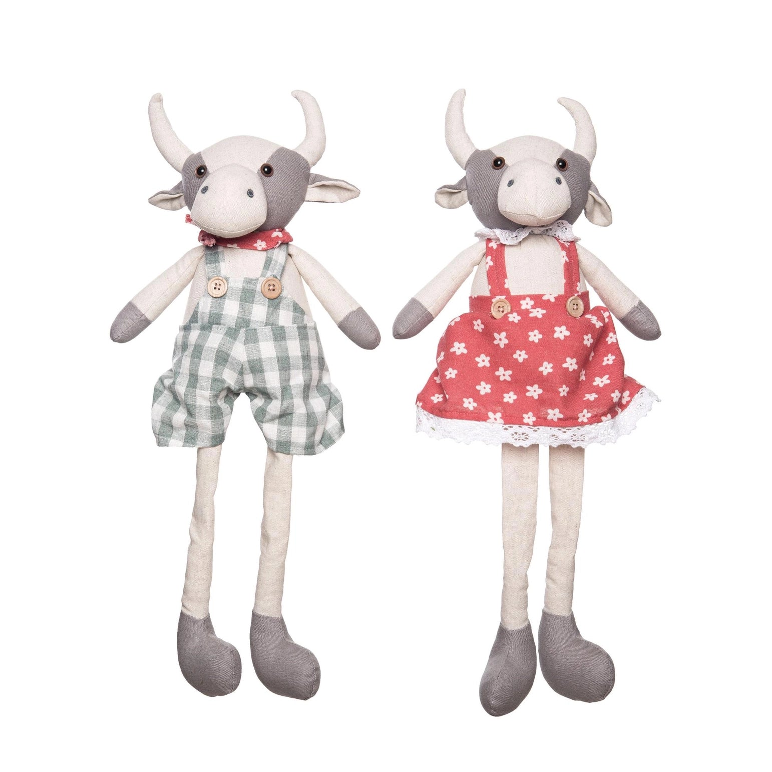 Plush Sweet Cow Shelf Sitter Set of 2