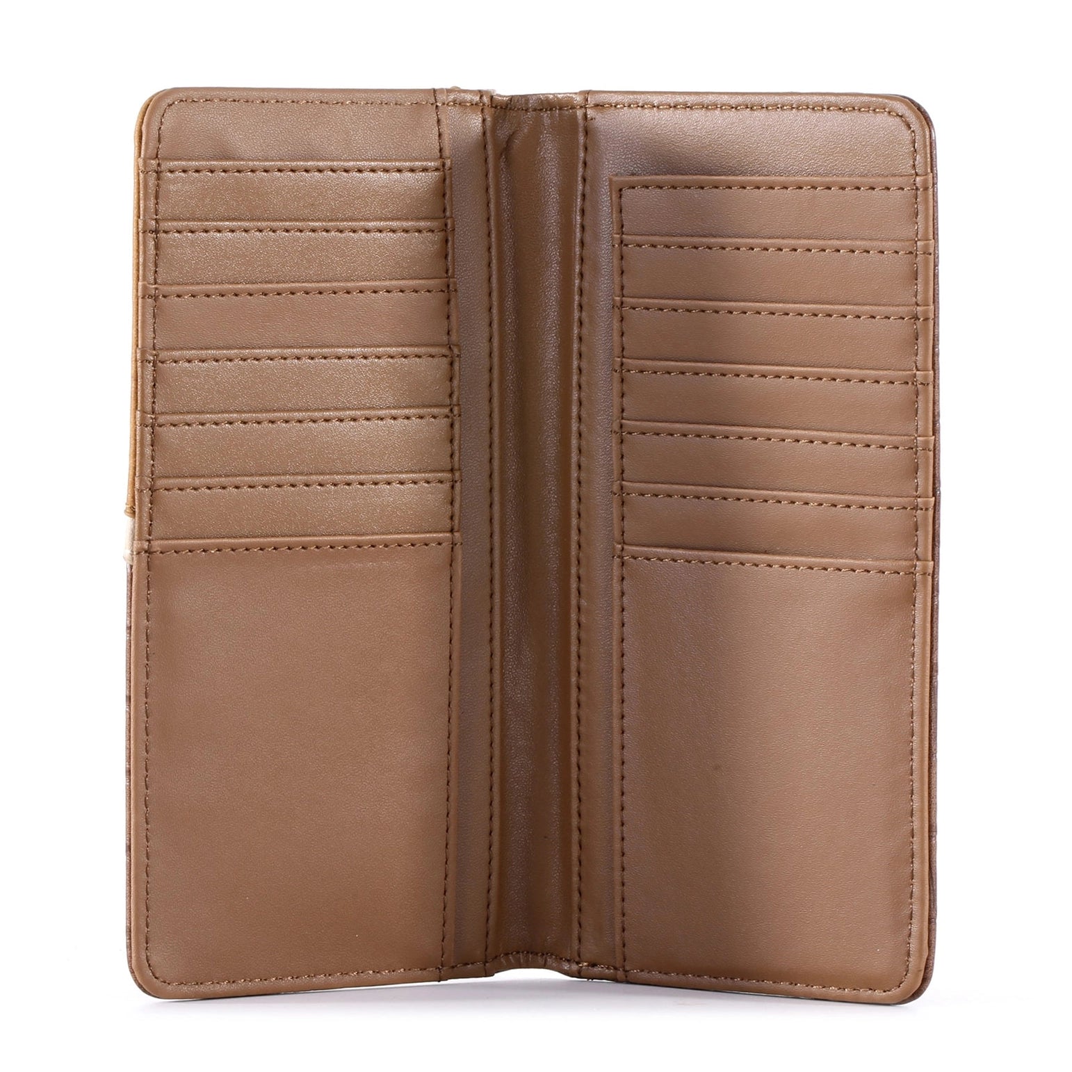 Croc Print Men's Bifold Long Pu Leather Wallet