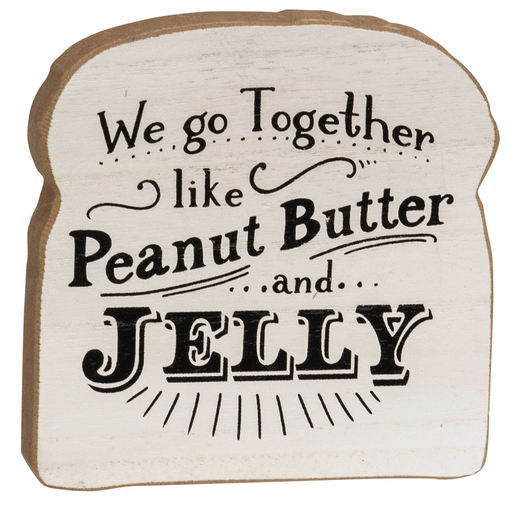 Butter On My Toast Block Sitter, 2 Assorted